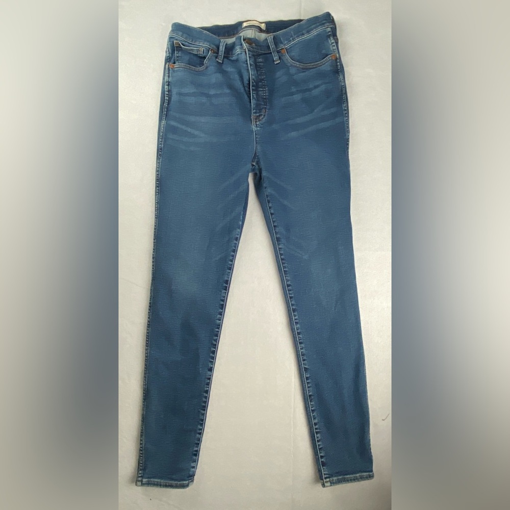 Madewell High Rise Skinny Med Wash Stretch Jeans Size 32X28